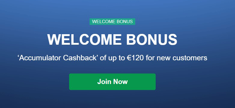 ‘Accumulator Cashback’ of up to €120 for new customers of Marathonbet bookmaking company!